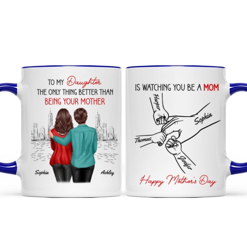 Personalized Mug: From Mom & Dad to Daughter - Watching You Be a Mom - Mother’s Day Gift for Daughter