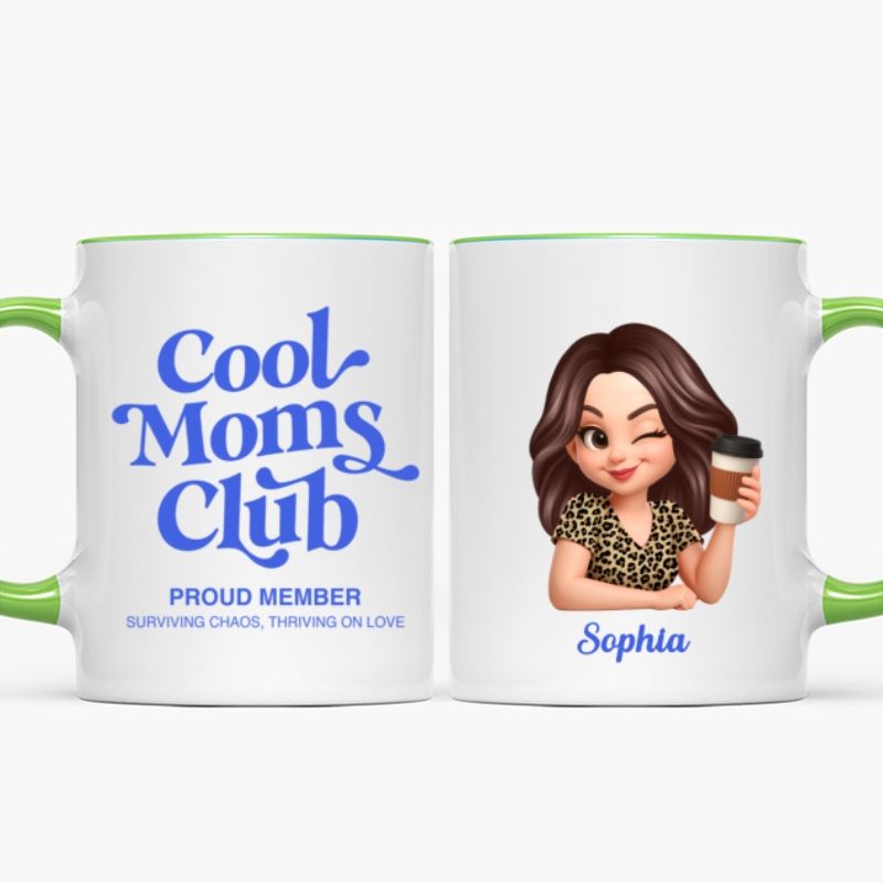Personalized Cool Mom Club Mug - A Proud Member’s Mother’s Day Gift for Mom/Wife