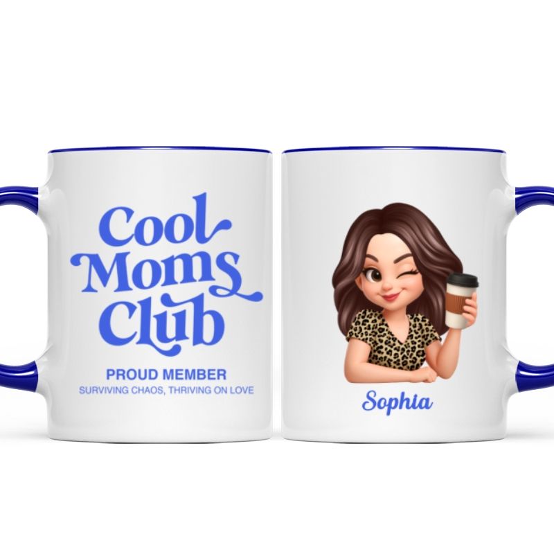 Personalized Cool Mom Club Mug - A Proud Member’s Mother’s Day Gift for Mom/Wife