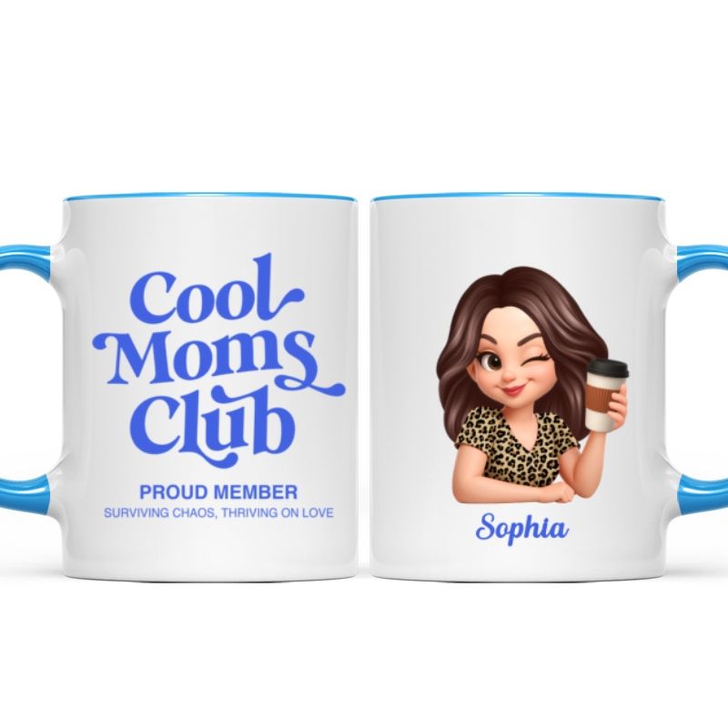Personalized Cool Mom Club Mug - A Proud Member’s Mother’s Day Gift for Mom/Wife
