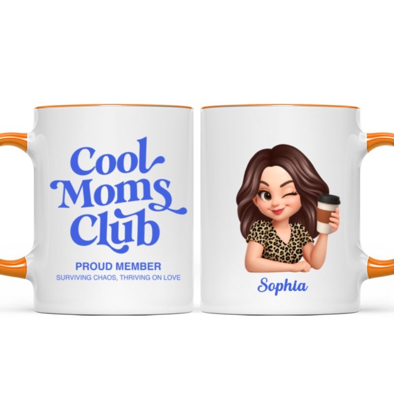 Personalized Cool Mom Club Mug - A Proud Member’s Mother’s Day Gift for Mom/Wife