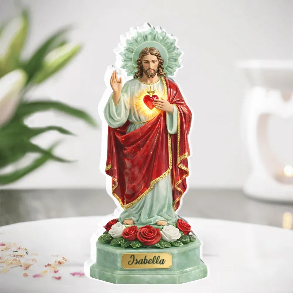 Jesus Is With Me - Personalized Custom Acrylic Plaque