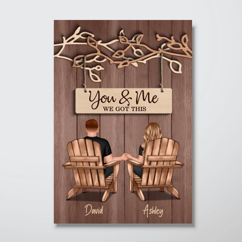 You & Me We Got This - Personalized Couple Under Eternal Tree Of Love Poster / Canvas