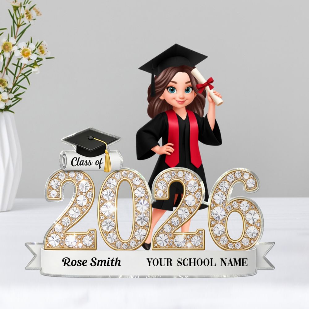 Personalized “Class Of” Senior Acrylic Plaque - Custom Graduation Keepsake Gift