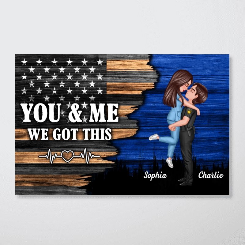 Personalized 'You & Me We Got This' Couple Occupation Canvas