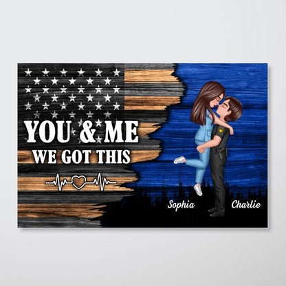 Personalized 'You & Me We Got This' Couple Occupation Canvas