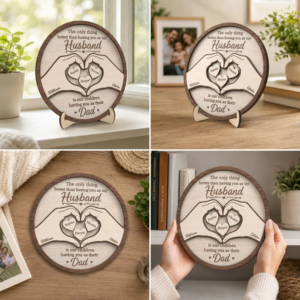 Plaque gift-ready design for Husband