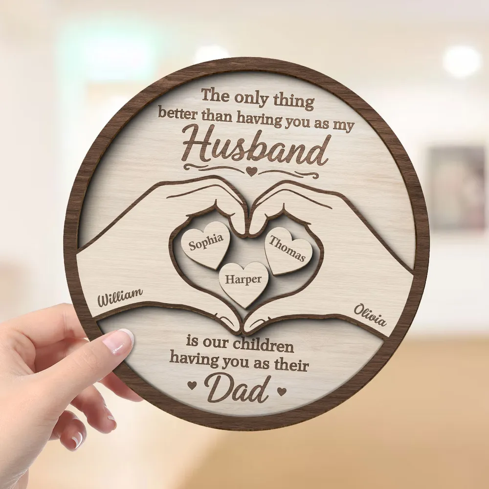 Personalized Husband Plaque for Husband with personalized design details for meaningful gifting image 6