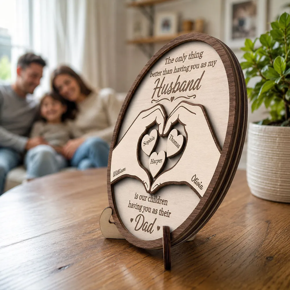 Personalized Husband Plaque for Husband with personalized design details for meaningful gifting image 7