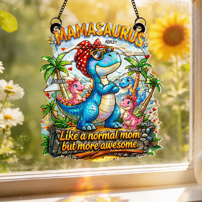 Personalized Mamasaurus Suncatcher - Mother’s Day Gift