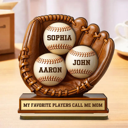 My Favorite Players Call Me Mom - Personalized Plaque