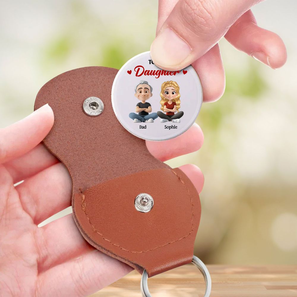 To My Daughter, Never Forget How Much I Love You - Personalized Pocket Hug