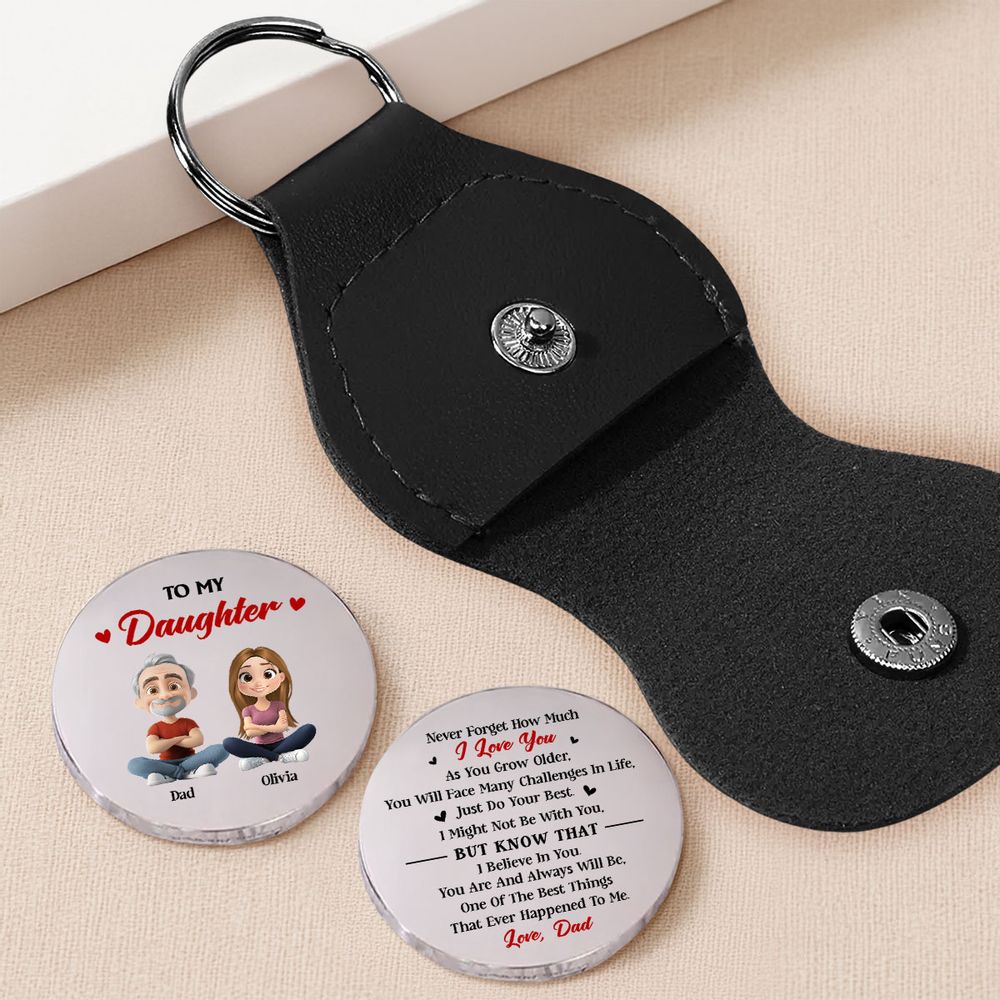 To My Daughter, Never Forget How Much I Love You - Personalized Pocket Hug