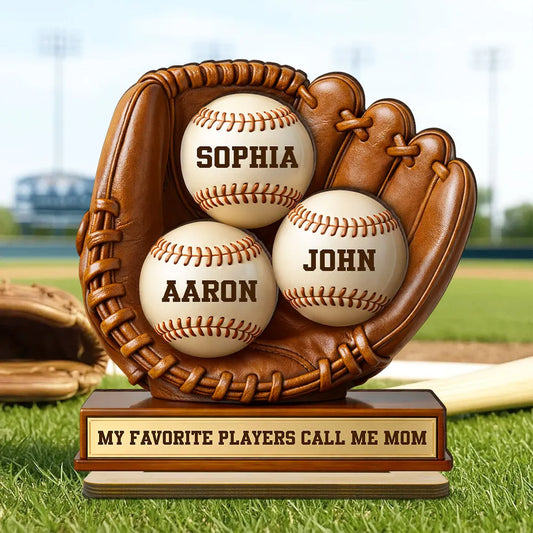 My Favorite Players Call Me Mom - Personalized Plaque