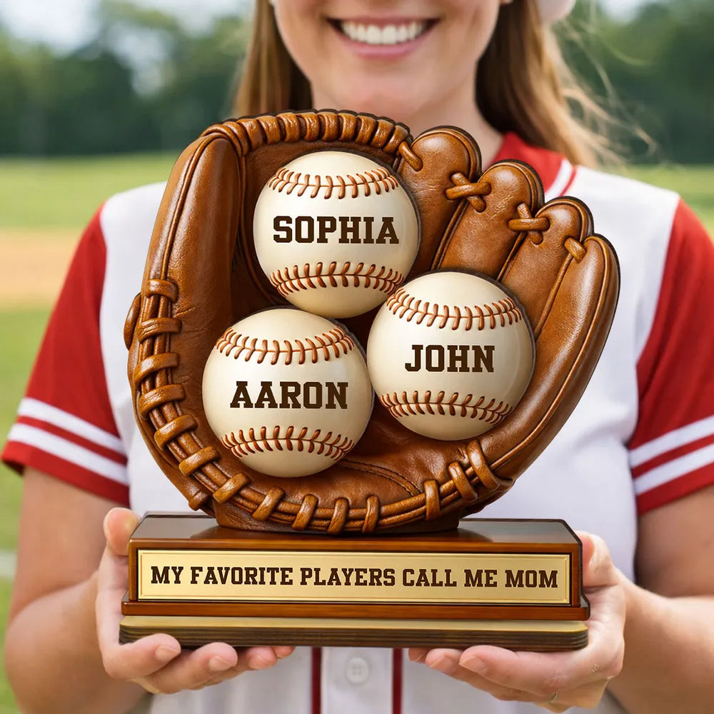 My Favorite Players Call Me Mom - Personalized Plaque