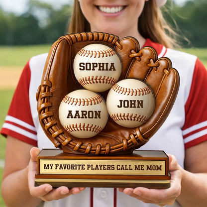 My Favorite Players Call Me Mom - Personalized Plaque
