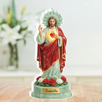 Jesus Is With Me - Personalized Custom Acrylic Plaque