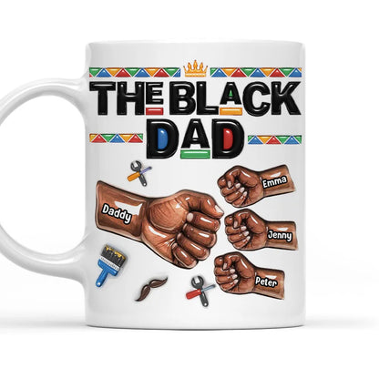 "Proud Black Dad" Personalized Mug - Father’s Day Gift for Black Father