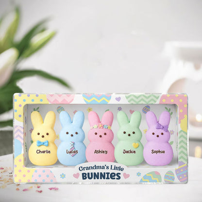 Grandma's Little Bunnies - Personalized Custom Grandkids Names Acrylic Block Plaque