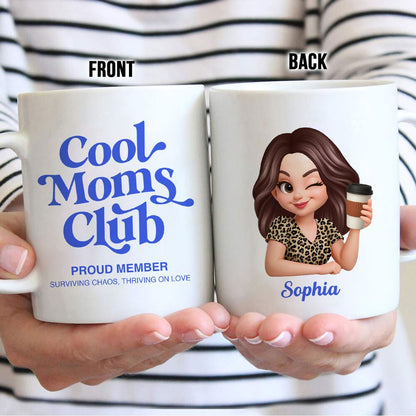 Personalized Cool Mom Club Mug - A Proud Member’s Mother’s Day Gift for Mom/Wife