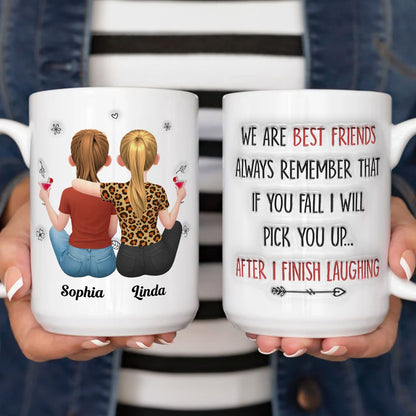 If You Fall, I Will Pick You Up - Personalized Mug