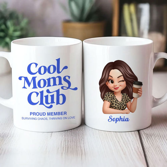 Personalized Cool Mom Club Mug - A Proud Member’s Mother’s Day Gift for Mom/Wife