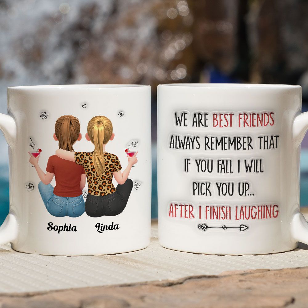 If You Fall, I Will Pick You Up - Personalized Mug
