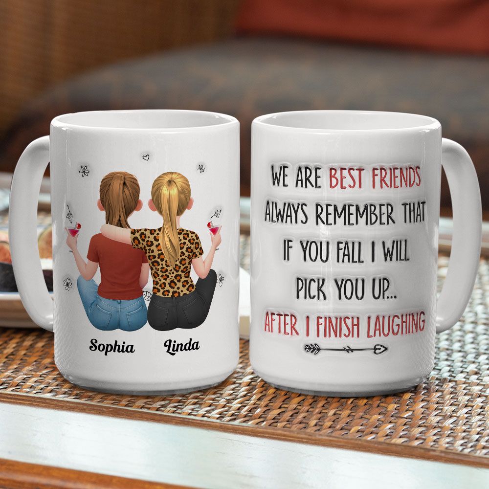 If You Fall, I Will Pick You Up - Personalized Mug