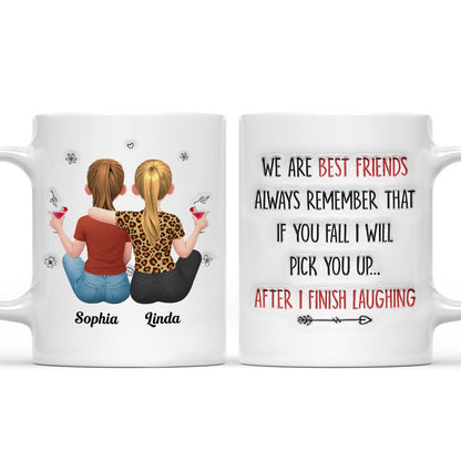 If You Fall, I Will Pick You Up - Personalized Mug