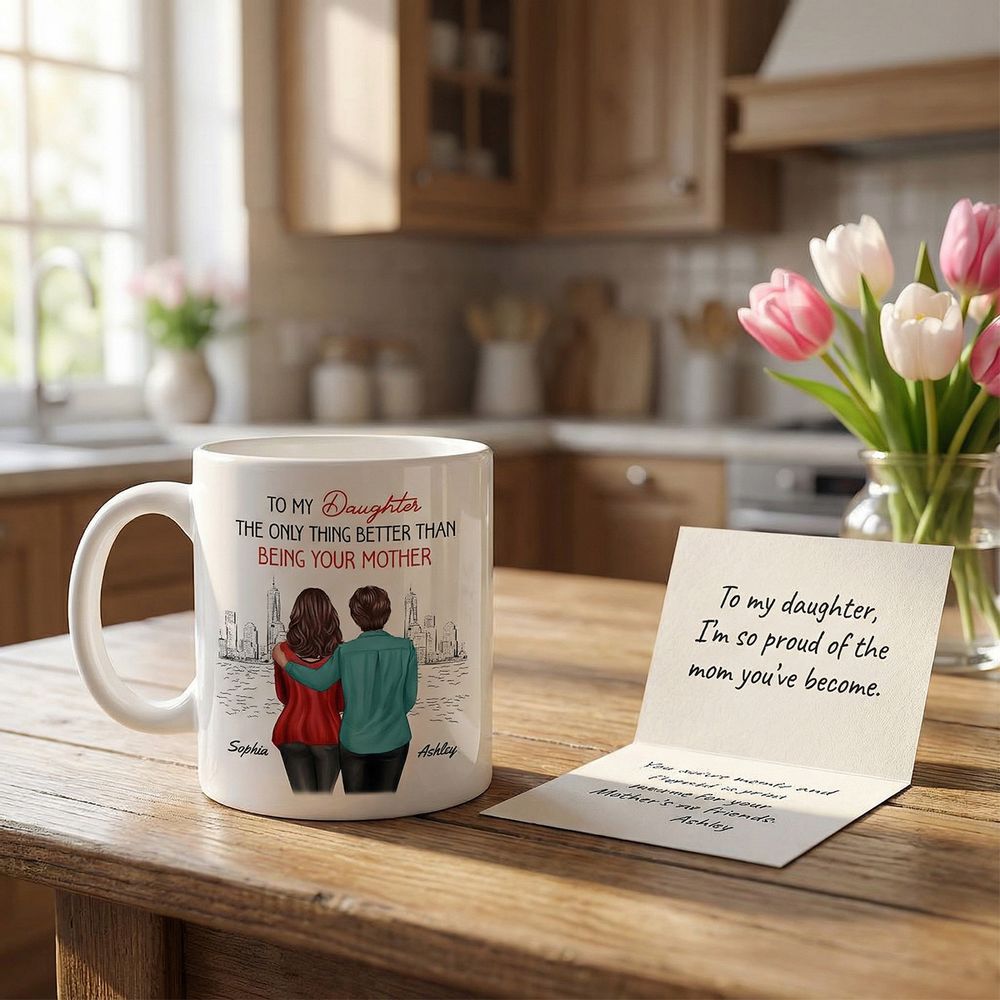 Personalized Mug: From Mom & Dad to Daughter - Watching You Be a Mom - Mother’s Day Gift for Daughter