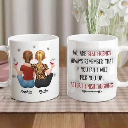 If You Fall, I Will Pick You Up - Personalized Mug