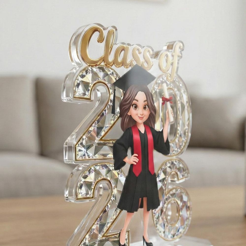 Senior Class Of 2026 2027 Graduate Keepsake - Personalized Acrylic Block Plaque