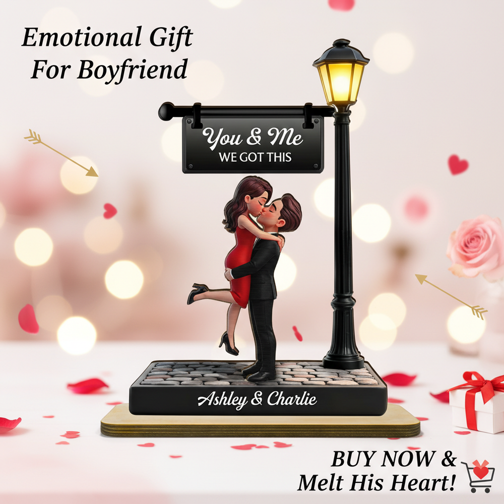 Timeless Love Under The Light - Personalized 2-Layered Wooden Plaque