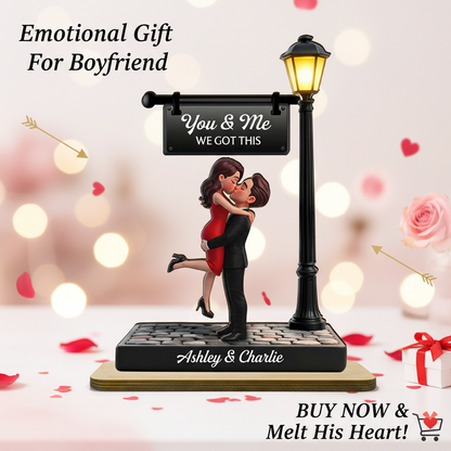 Timeless Love Under The Light - Personalized 2-Layered Wooden Plaque