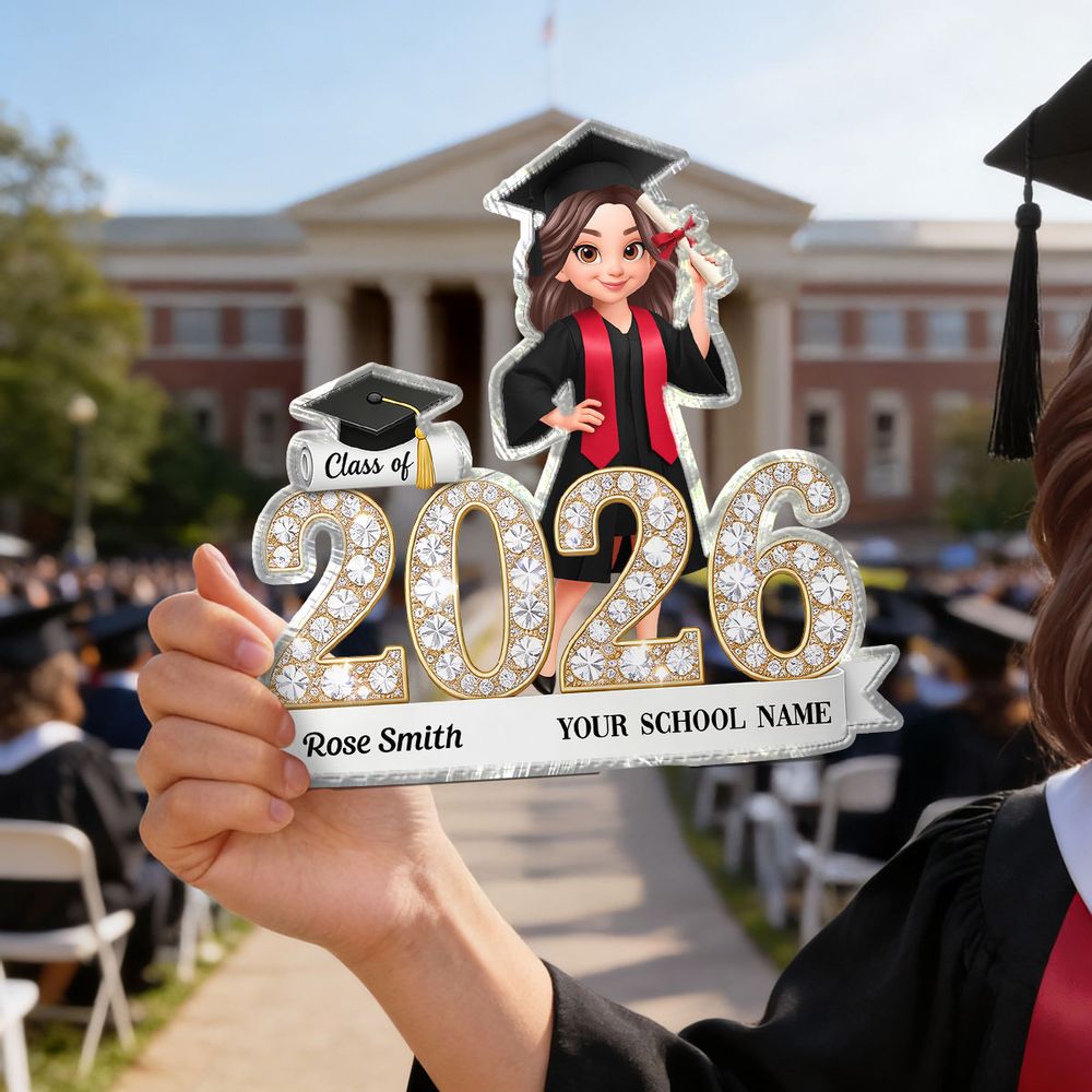 Personalized “Class Of” Senior Acrylic Plaque - Custom Graduation Keepsake Gift