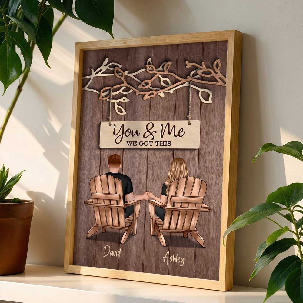 You & Me We Got This - Personalized Couple Under Eternal Tree Of Love Poster / Canvas