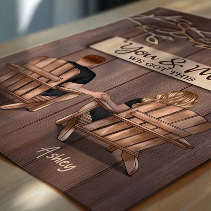 You & Me We Got This - Personalized Couple Under Eternal Tree Of Love Poster / Canvas
