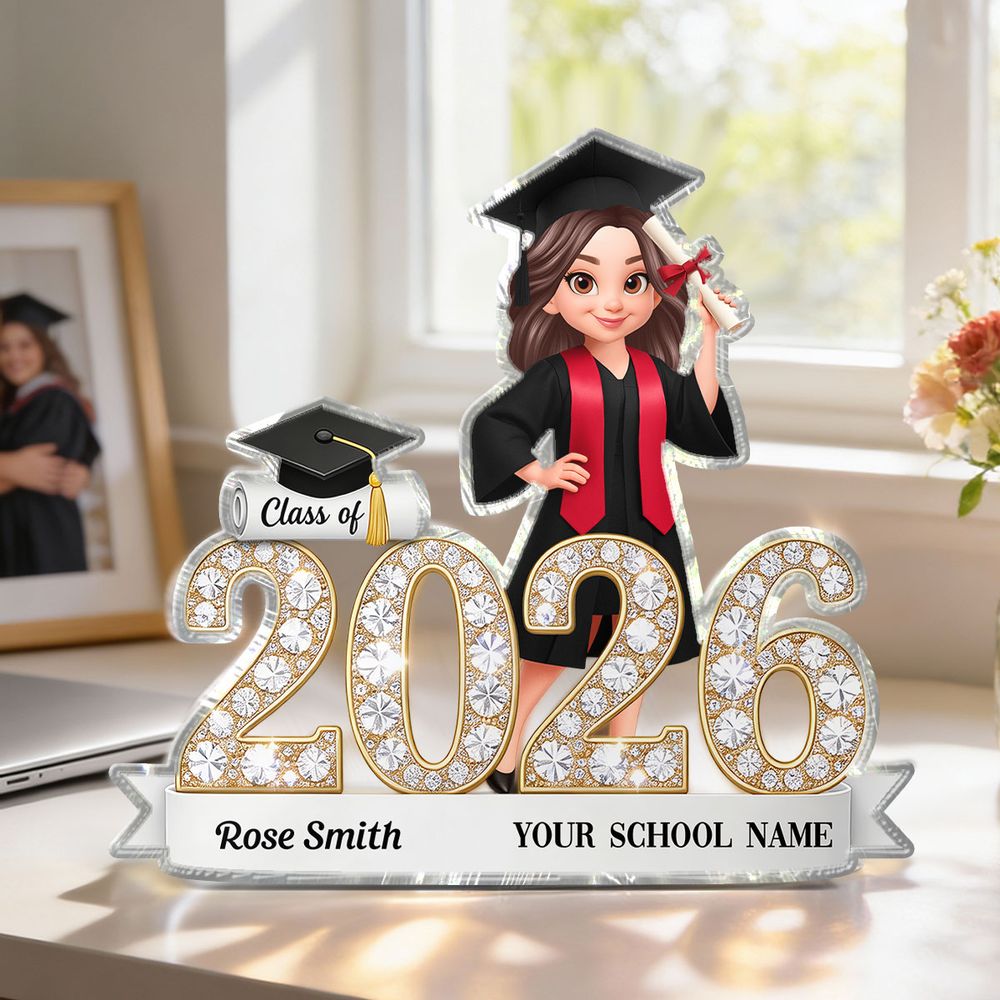 Personalized “Class Of” Senior Acrylic Plaque - Custom Graduation Keepsake Gift