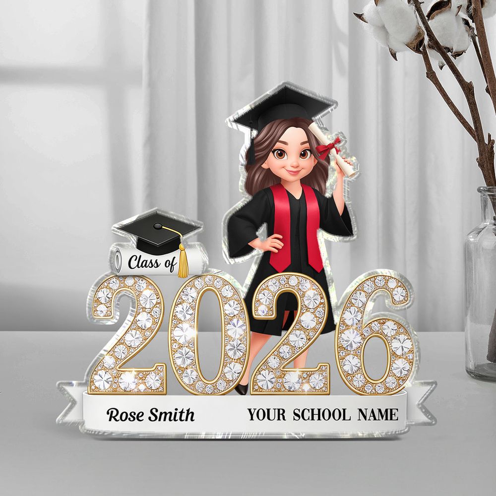 Personalized “Class Of” Senior Acrylic Plaque - Custom Graduation Keepsake Gift