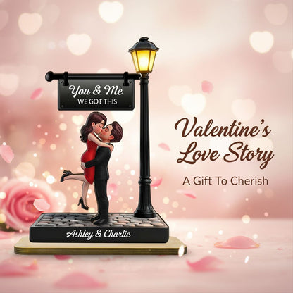 Timeless Love Under The Light - Personalized 2-Layered Wooden Plaque