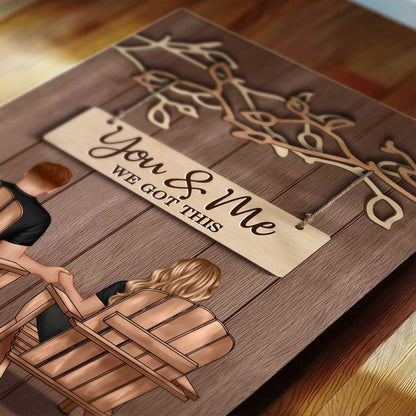 You & Me We Got This - Personalized Couple Under Eternal Tree Of Love Poster / Canvas