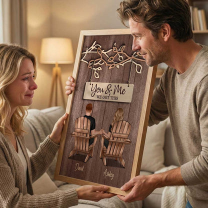 You & Me We Got This - Personalized Couple Under Eternal Tree Of Love Poster / Canvas