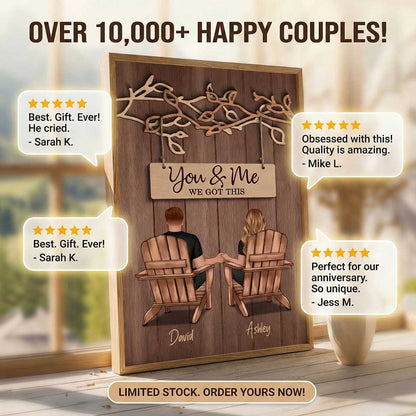You & Me We Got This - Personalized Couple Under Eternal Tree Of Love Poster / Canvas