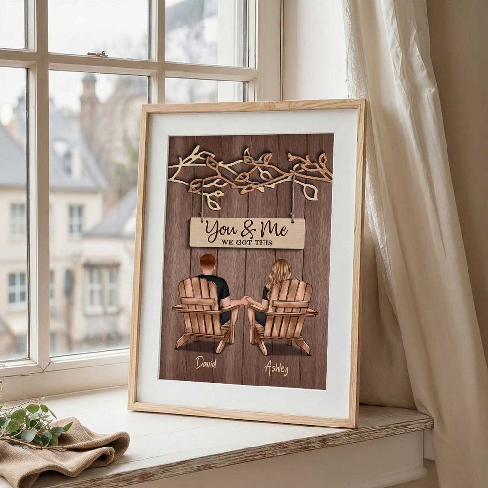 You & Me We Got This - Personalized Couple Under Eternal Tree Of Love Poster / Canvas