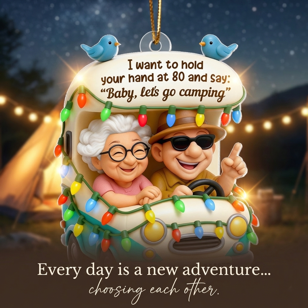 Baby Let's Enjoy Life Together - Personalized Couple Acrylic Ornament