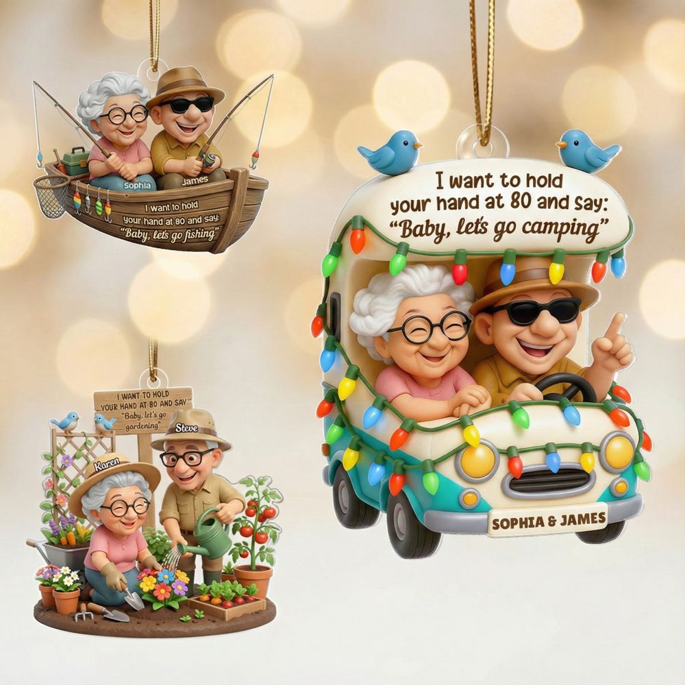 Baby Let's Enjoy Life Together - Personalized Couple Acrylic Ornament