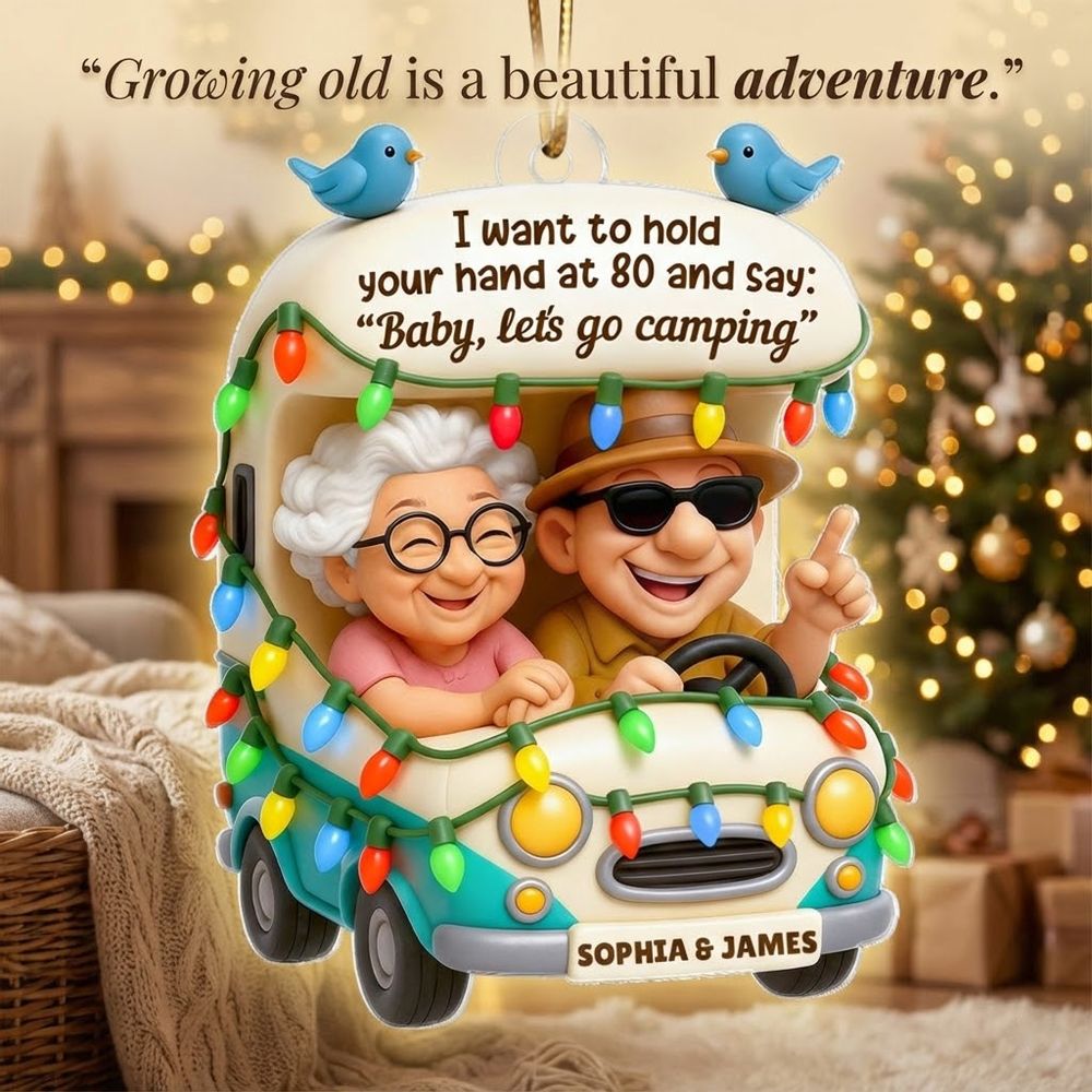 Baby Let's Enjoy Life Together - Personalized Couple Acrylic Ornament