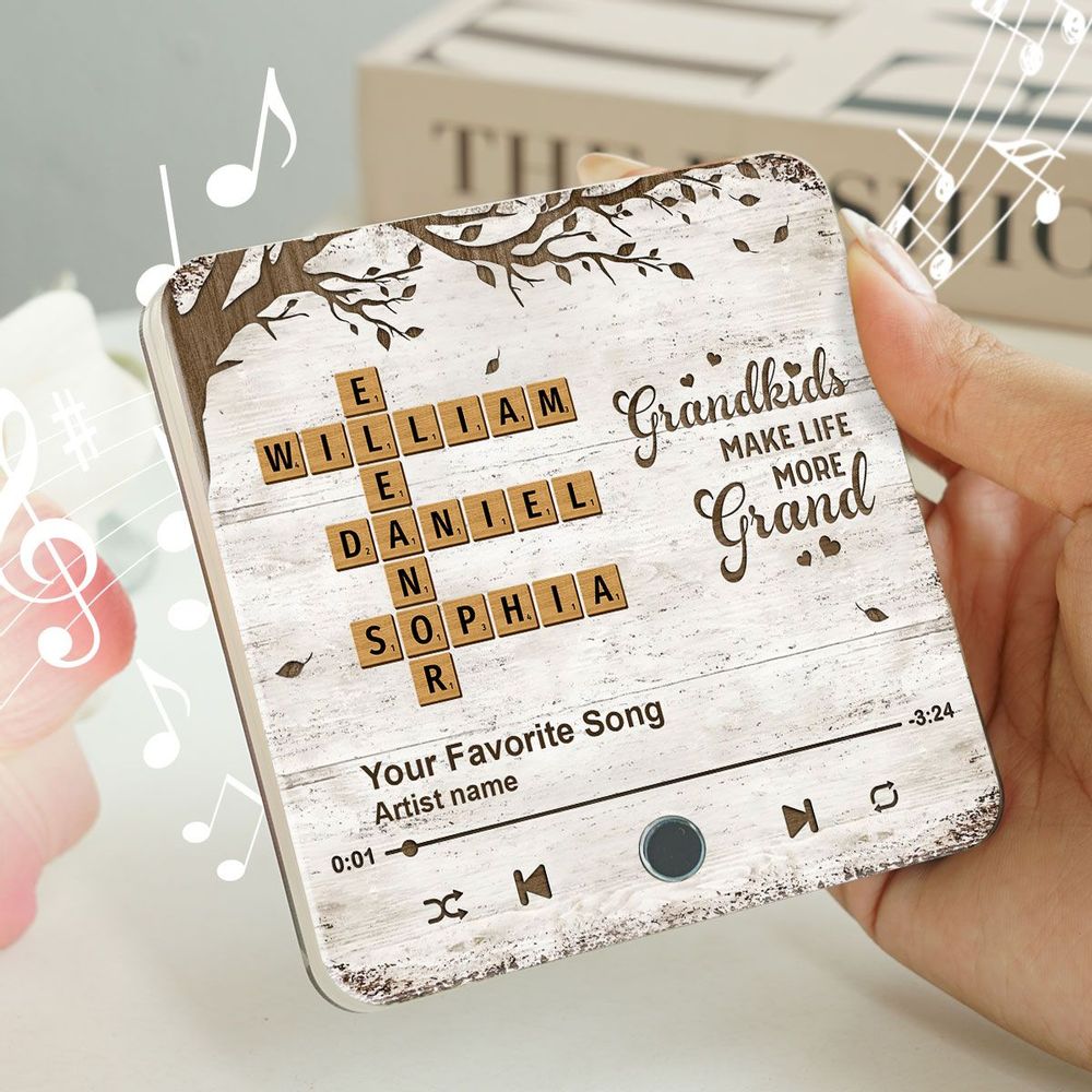 Grandkids Make Life More Grand - Personalized Acrylic Music Magnet
