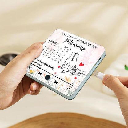 The Day You Became My Mom/Grandma - Personalized Acrylic Music Magnet