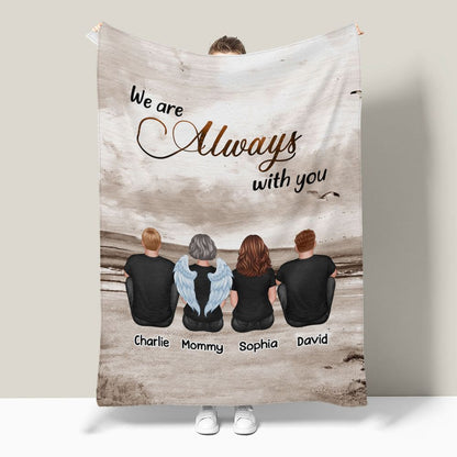 Personalized Memorial For Loved One Fleece Blanket: 'Always With You' Family Keepsake